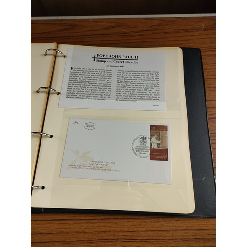 52b - Album of pope John Paul 1st day covers etc .