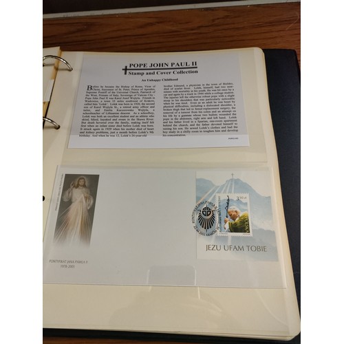 52b - Album of pope John Paul 1st day covers etc .