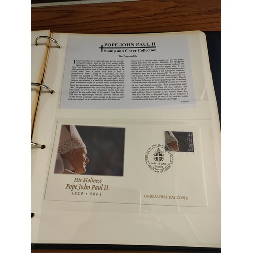 52b - Album of pope John Paul 1st day covers etc .