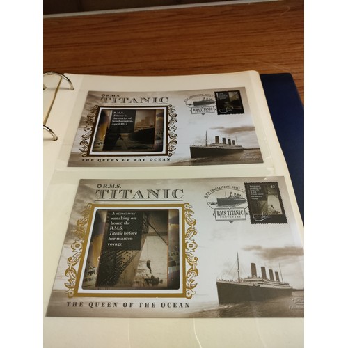 53 - Album of titanic first day covers.