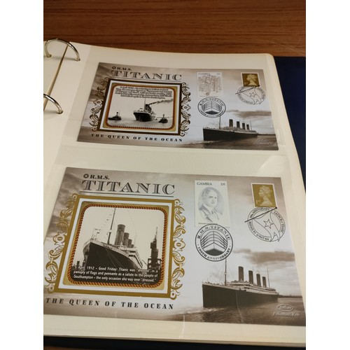 53 - Album of titanic first day covers.