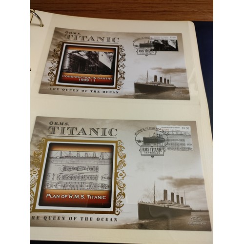 53 - Album of titanic first day covers.