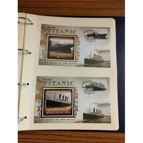 53 - Album of titanic first day covers.