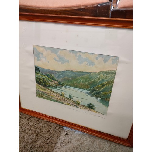 558 - Set of 4 Watercolours With Luxembourg  paintings Signed F Bardy dated 1972.