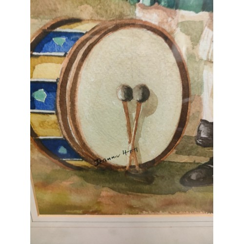 27 - Water colour of the 3 princes signed J hill.