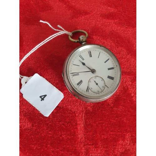4 - Silver Hallmarked Pocket Watch