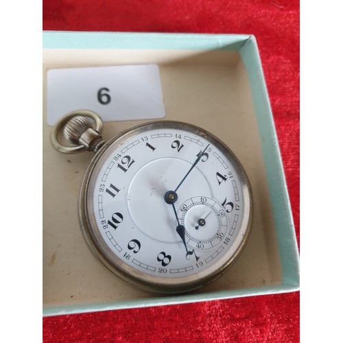 6 - Super Wee Vintage Pocket Watch Winds And Works