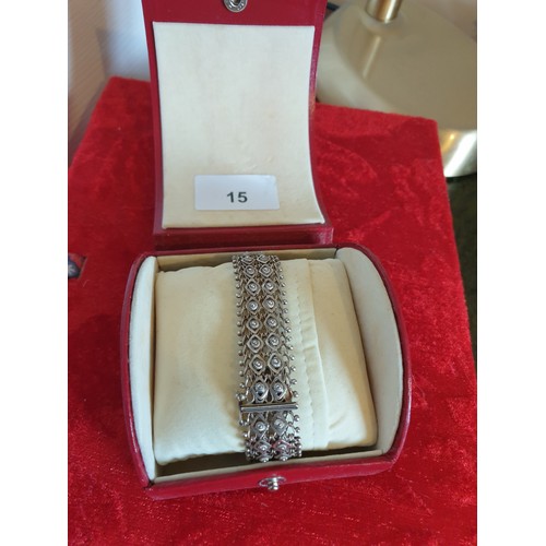15 - Stunning Silver Hand Crafted Ladies Bracelet Beautiful Workmanship
