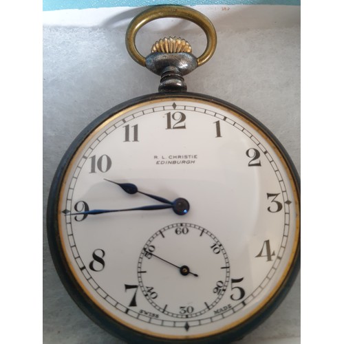 28 - R L Christie of Edinburgh Pocket Watch Lovely Example a/f