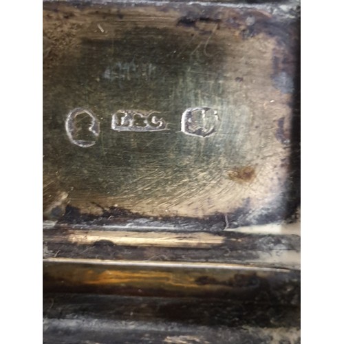 1 - Georgian Silver Hallmarked Snuff Box Dated 1826 Makers Lea And Cark