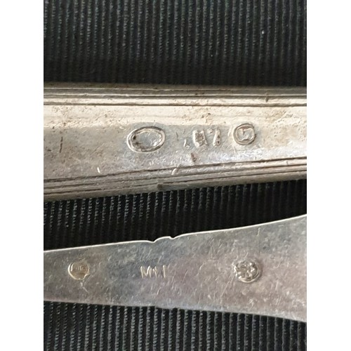 18 - 2 Norwegian Silver Spoons 1 Art Nuveau Style 60g