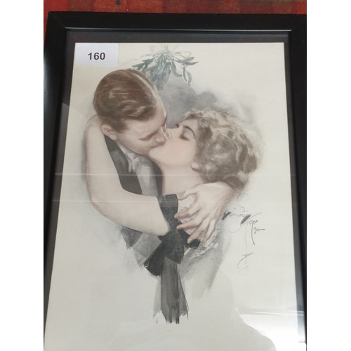 160 - 3 Cosmopolitan Vintage Posters Roses, A Fair Breeze And The First Kiss All Framed