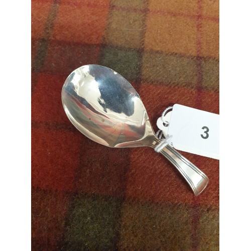 3 - Georgian Silver Caddy Spoon Makers Mark EM