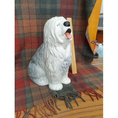 103 - Large Beswick Fireside Dog Old English Sheepdog (DULUX DOG)  Stands Aprox 12 Inches Tall