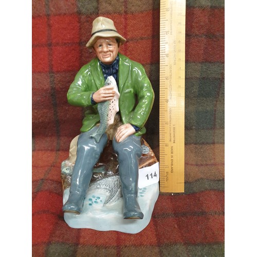 114 - Royal Doulton A Good Catch Fisherman HN2258