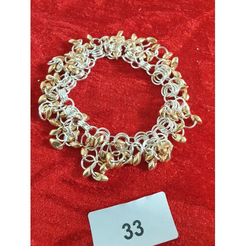 33 - Unusual Two Tone Bracelet