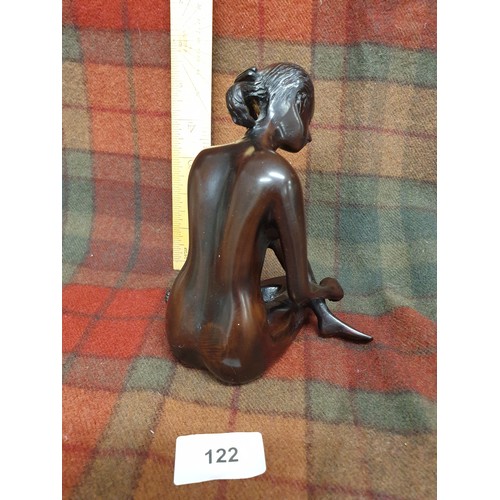 122 - Beautiful Bronzed Nude Lady Study