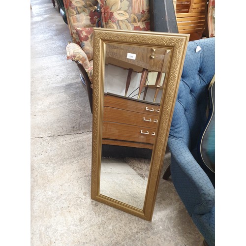 230 - Large Gilt Fframed Bevel Edge Mirror