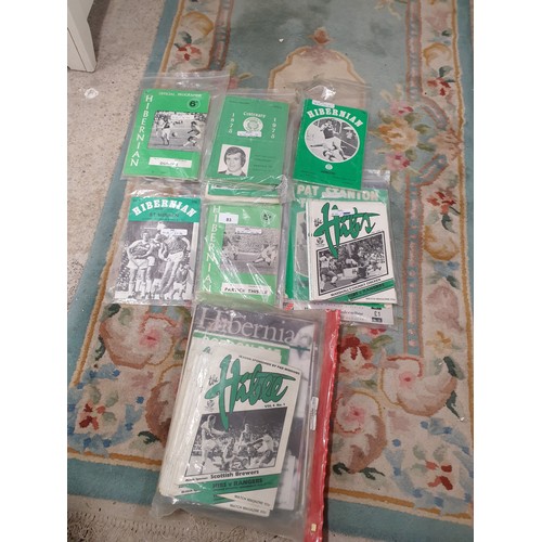 83 - Large Collection Of Hibernian Football Club Programmes From 1971 To 82