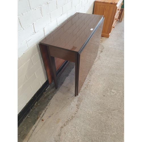 338 - 1970s Retro Drop Leaf Gate Leg Dining Table