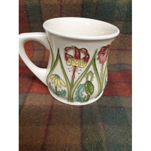 151 - Moorcroft Collectors Club Mug Floral Design