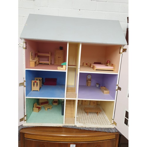 158 - Dolls House With Furniture