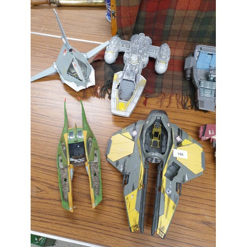 168 - 8 Assorted Star Wars Space Ships