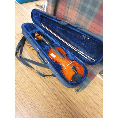 171 - Stringers Of Edinburgh Violin And Bow In Fitted Case