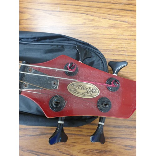 173 - Stagg Electric Base GuitarAnd Case