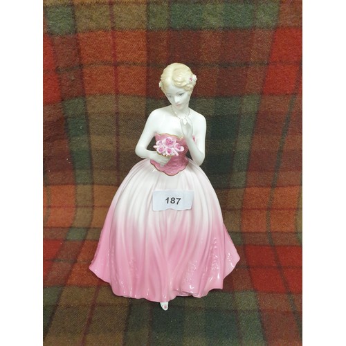 187 - Coalport Figure Dearest Rose Special Edition By Compton And Woodhouse