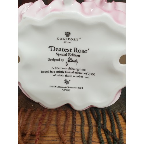 187 - Coalport Figure Dearest Rose Special Edition By Compton And Woodhouse