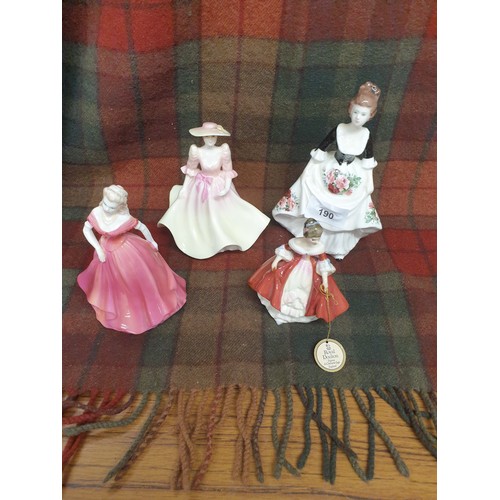 190 - 2 Coalport Figures Doulton Figure And 1 Other