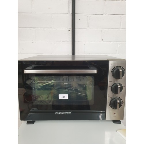 197 - Table Top Morphy Richards Cooker Oven As New