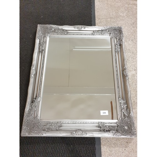 236 - Silvered Frame Bevel Edge Mirror