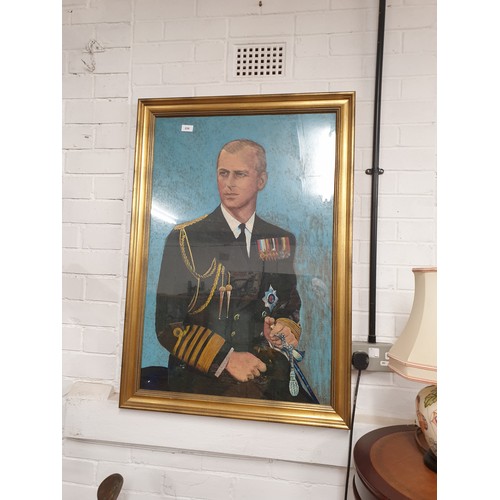 239 - Special Commission  Oil Painting Of Prince Philip On Coronation Day