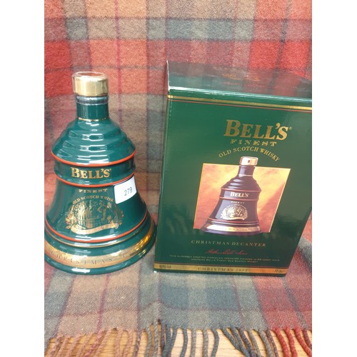 279 - Bells Scotch Whisky Decanter Christmas 1992 Full Sealed And Boxed