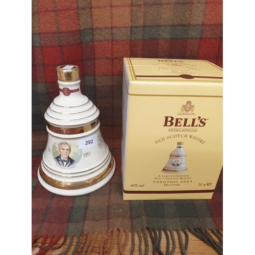 292 - Bells Scotch Whisky Decanter Famous Scottish Inventors Alexander Fleming Full Sealed And Boxed