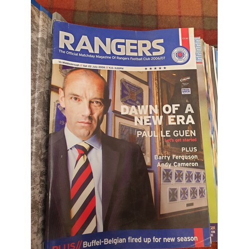 368 - Selection Of Football Programmes In Official Binder Rangers fc