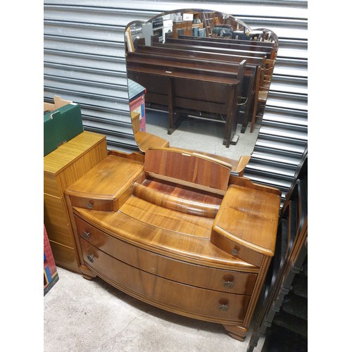 397 - Art Deco Style Dressing Table With Mirror Back