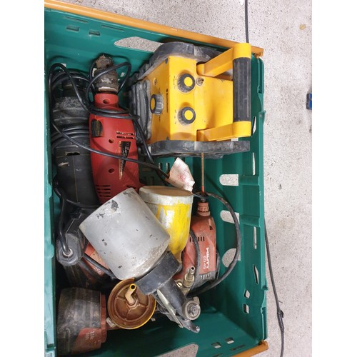 409 - Crate Of Power Tools Air Spraying Guns Ect sas