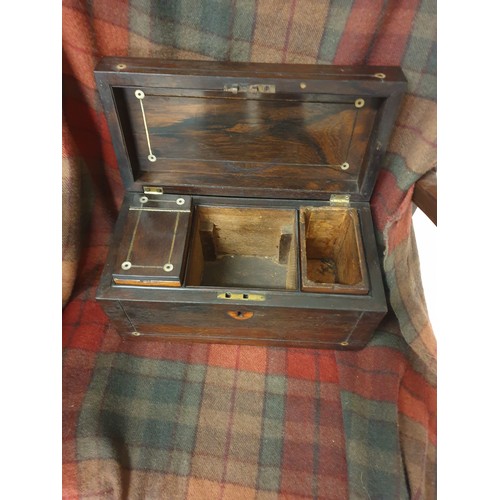 33 - Large Mother Of Pearl Inlaid Tea Caddy