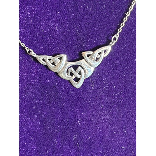 14 - Silver Celtic Design Necklace