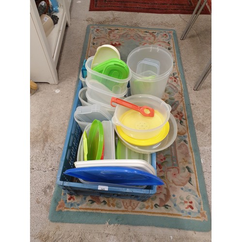 345 - Large Crate Of Tupperware