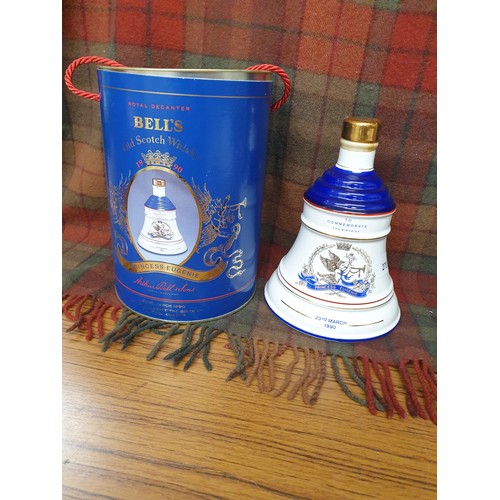 Bells Scotch Whisky Decanter Princess Eugenie 1990 Full Sealed And Boxed