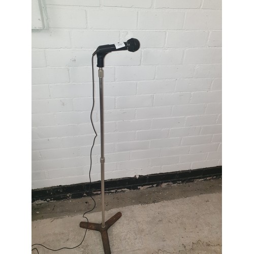 419 - Vintage Microphone Stand With Microphone