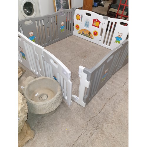 347 - Childs Playpen With Incorparated  Toys