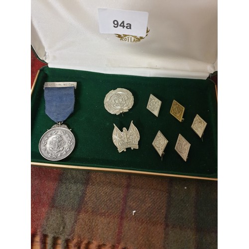 94A - Selection Of Boys Brigade Badges Including Solid Silver Hallmarked Medal With Silver Bar