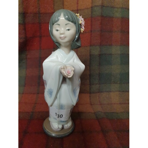 130 - Beautiful Lladro Gheisha Girl Figure