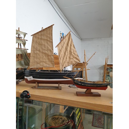 192 - 4 Assorted Model Boats / Sailing Ships ect