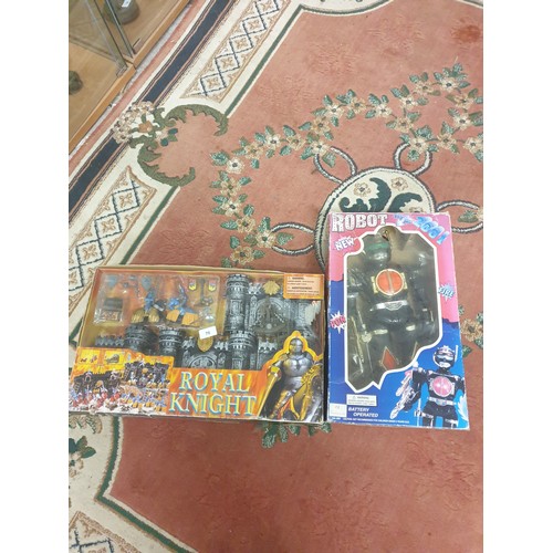 70 - Large Boxed 2001 Robot And Royal Knight Playset Boxed